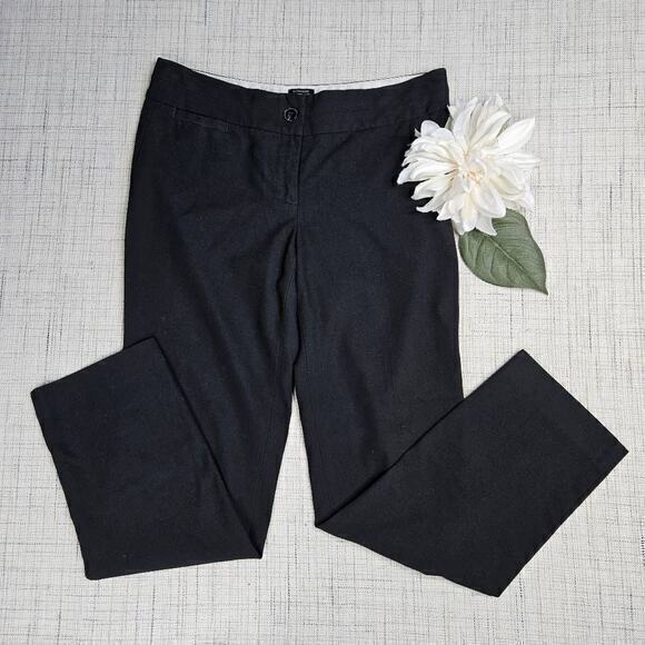 Talbots Signature Straight Leg Black Career Dress Pants Size 2 Petite‎ - Picture 1 of 5